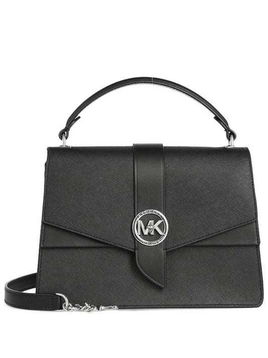 Greenwich Logo Leather Cross Bag Black - MICHAEL KORS - BALAAN 2