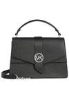 Greenwich Logo Leather Cross Bag Black - MICHAEL KORS - BALAAN 1