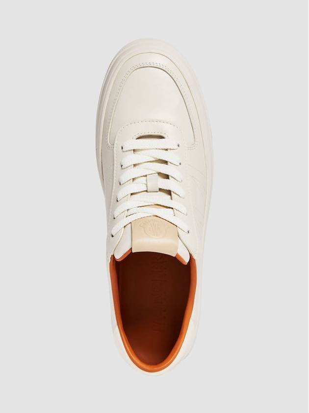 Leather Low Top Sneakers White - MONCLER - BALAAN 3