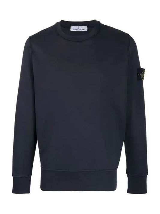 Wappen Patch Crew Neck Sweatshirt Navy - STONE ISLAND - BALAAN 2