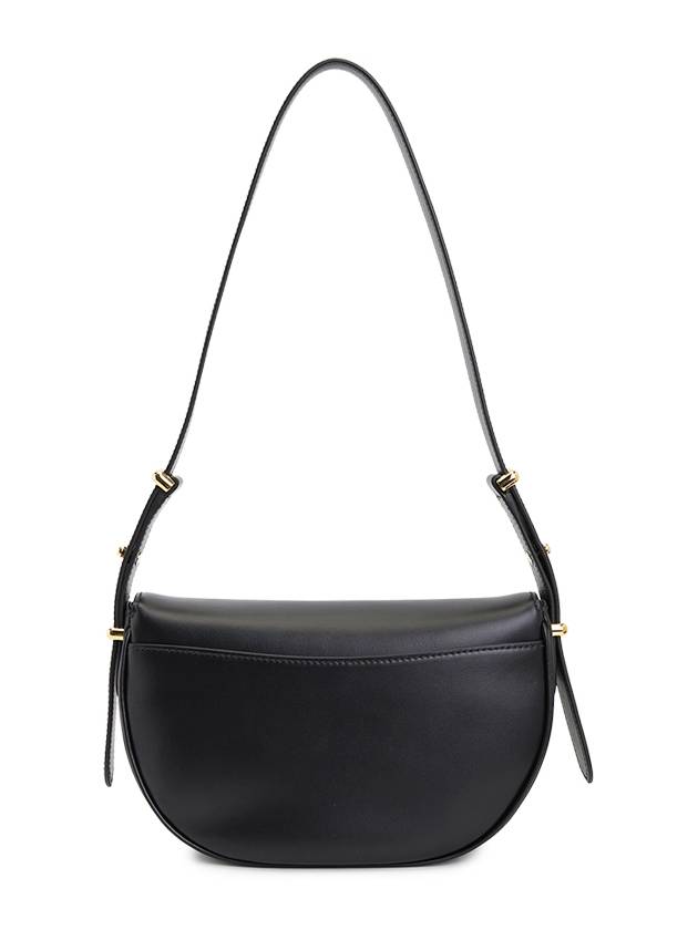 Arque Leather Shoulder Bag Black - PRADA - BALAAN 5