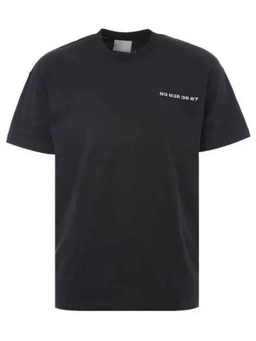 Number printing black short sleeve t shirt 271309 - VETEMENTS - BALAAN 1