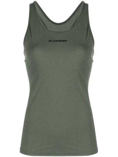 Sleeveless T-Shirt J40NC0001 J20031 312 THYME GREEN - JIL SANDER - BALAAN 2