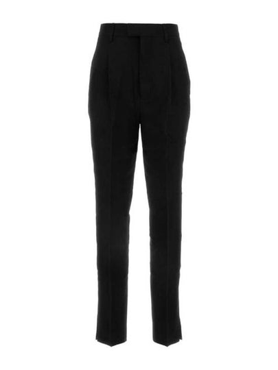 Cigarette Fit High Waist Pants Black - AMI - BALAAN 2