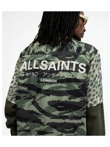 Underground Camo Shirt MS578Z 9021 - ALLSAINTS - BALAAN 1