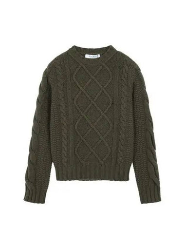 Women s cable knit olive 13660316600 - MAX MARA - BALAAN 1