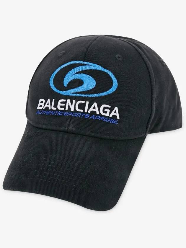 Embroided Logo Ball Cap Black - BALENCIAGA - BALAAN 3