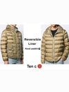 Reversible Hooded Padding Jacket Brown - TEN C - BALAAN 6