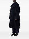 Alpaca Wool Duffel Coat Black - LEMAIRE - BALAAN 3