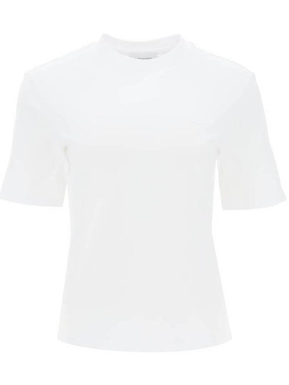 24 ss t-shirt WITH Gancini label FERRAGAMO 1126940771921 003WH B0230963079 - SALVATORE FERRAGAMO - BALAAN 2