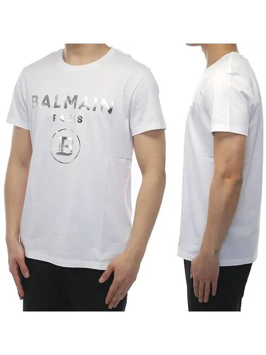 Logo short sleeve t-shirt white black VH1EF000B029 - BALMAIN - BALAAN 2