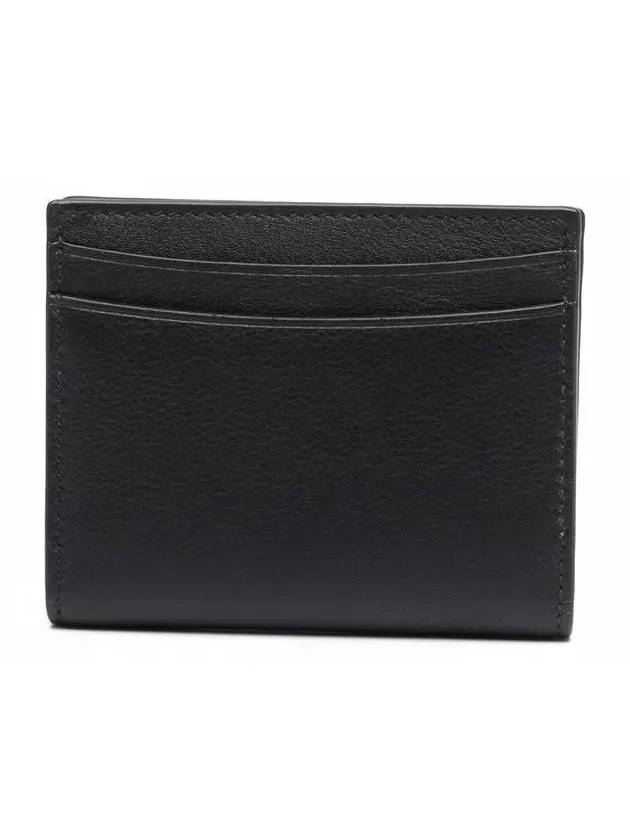 Silver Gancini Half Wallet Black - SALVATORE FERRAGAMO - BALAAN 4