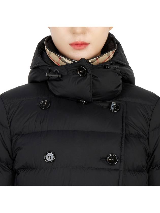 Detachable Hoodie Puffer Coat Padded Black - BURBERRY - BALAAN 10