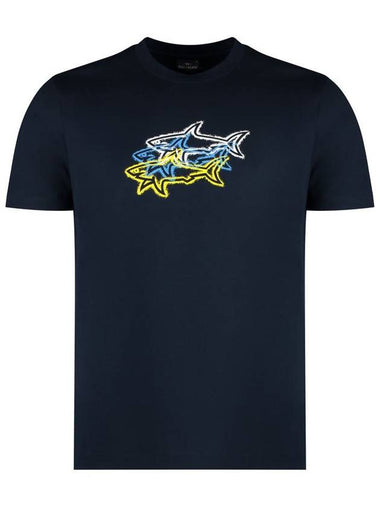 Paul & Shark Logo Cotton T-Shirt - PAUL & SHARK - BALAAN 1