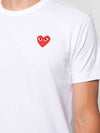 Play Red Heart Waffen Short Sleeve T-Shirt White P1 T108 2 - COMME DES GARCONS - BALAAN 7