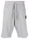 Men's Lens Wappen Bermuda Shorts Grey - CP COMPANY - BALAAN 1