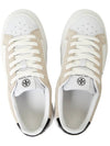 Ladybug Suede Leather Low Top Sneakers White - TORY BURCH - BALAAN 3