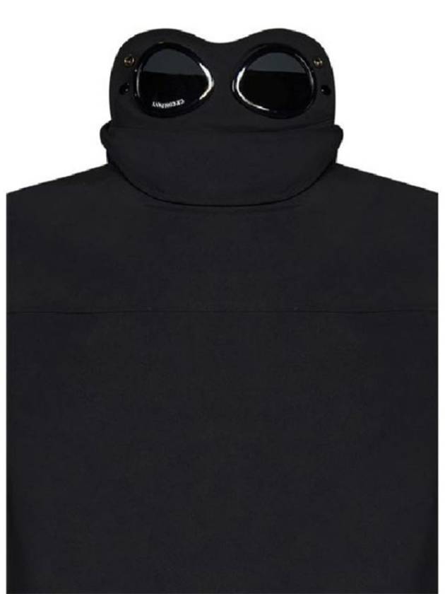 Shell R Goggle Hooded Jacket Black - CP COMPANY - BALAAN 7