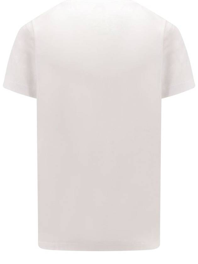 Embroidered Monogram Organic Cotton Short Sleeve T-Shirt White B0651081898 - BURBERRY - BALAAN 3