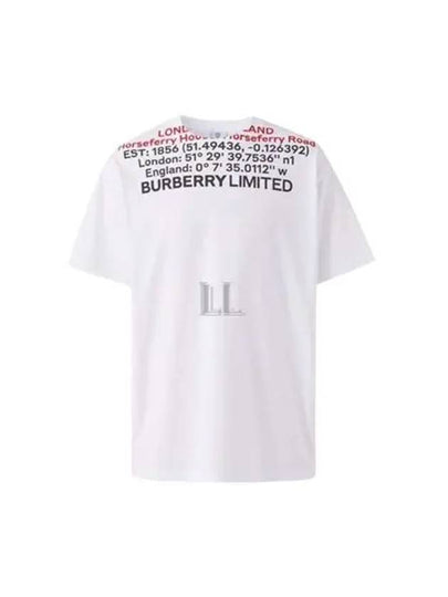 Location Short Sleeve T-Shirt White - BURBERRY - BALAAN 2