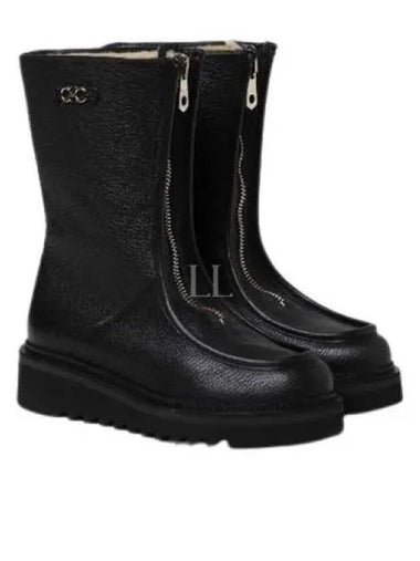 Zip up women s boots foot width C EURIALO F 2CM BLACK 0756800 - SALVATORE FERRAGAMO - BALAAN 1