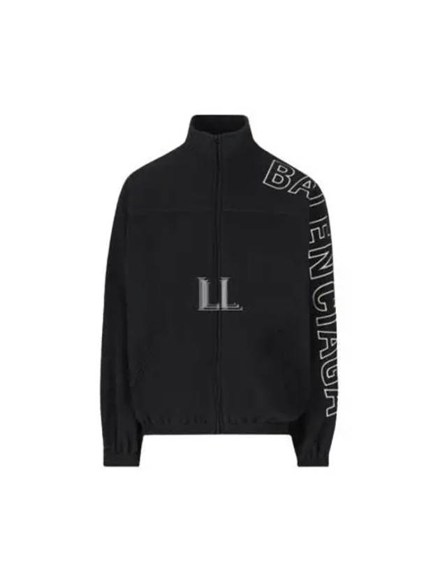 Logo Print Outline Track Jacket Black - BALENCIAGA - BALAAN 2