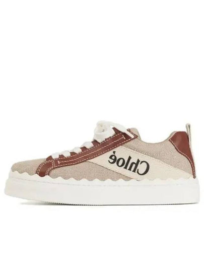 Lauren Leather Converse Low Top Sneakers Brown - CHLOE - BALAAN 2