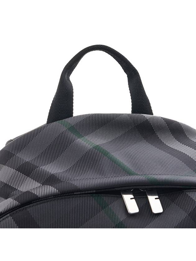 Grid Check Backpack Charcoal - BURBERRY - BALAAN 8