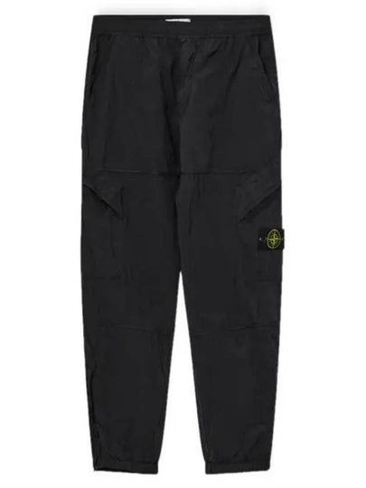 Compass Badge Pleated Track Pants Black - STONE ISLAND - BALAAN 2