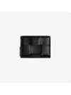 Cassette Zipper Leather Coin Purse Black - BOTTEGA VENETA - BALAAN 2