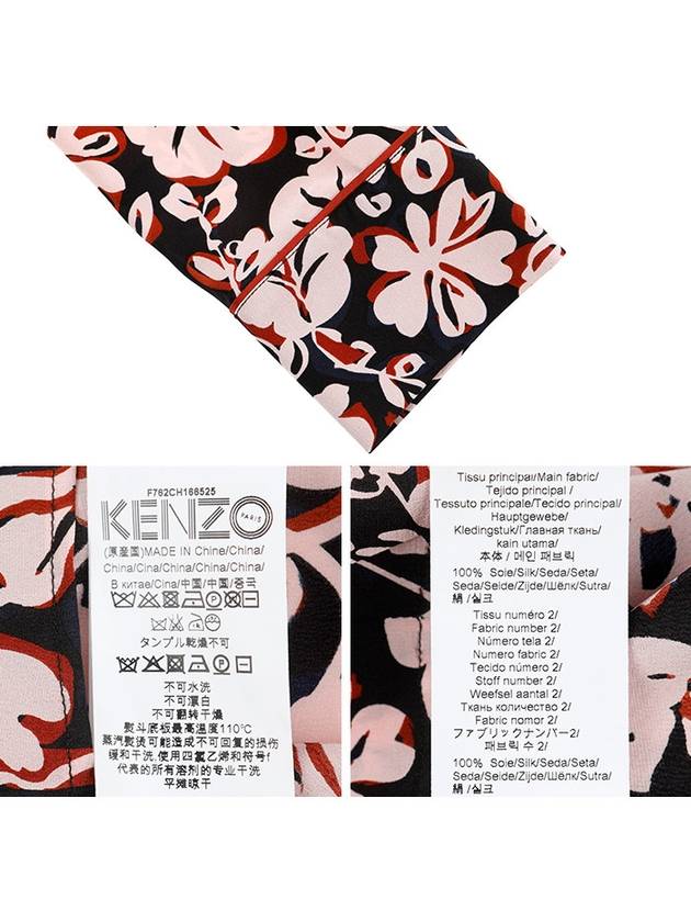 2CH166 525 34 Silk FLORAL blouse - KENZO - BALAAN 6