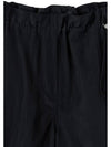 Silk Gloss Big Pocket String Wide Pants Black - NOIRER FOR WOMEN - BALAAN 5