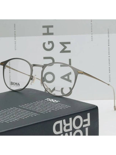 Hugo Boss titanium glasses frame BOSS1252 R81 round light - HUGO BOSS - BALAAN 2