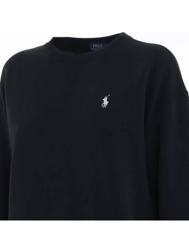 Embroidered Logo Pony Sweatshirt Black - POLO RALPH LAUREN - BALAAN 5