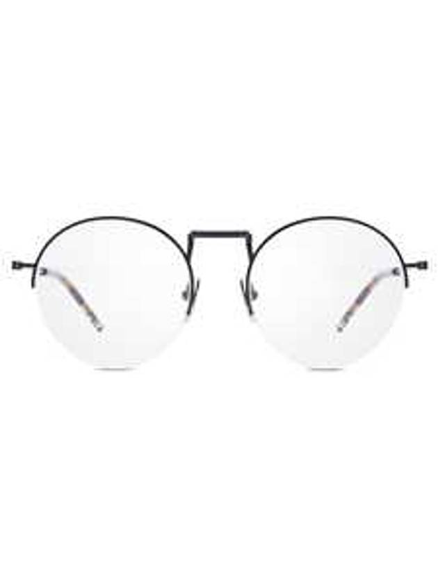 Eyewear Round Eyeglasses Black - THOM BROWNE - BALAAN 1