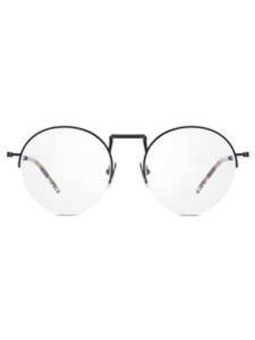 Eyewear Round Eyeglasses Black - THOM BROWNE - BALAAN 1