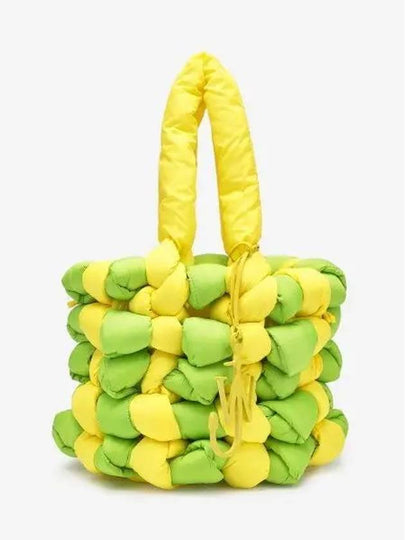 Knotted Tote Bag Yellow Lime Green - JW ANDERSON - BALAAN 2