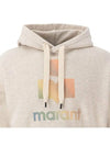 Miley Gradient Logo Hoodie Light Grey - ISABEL MARANT - BALAAN 5