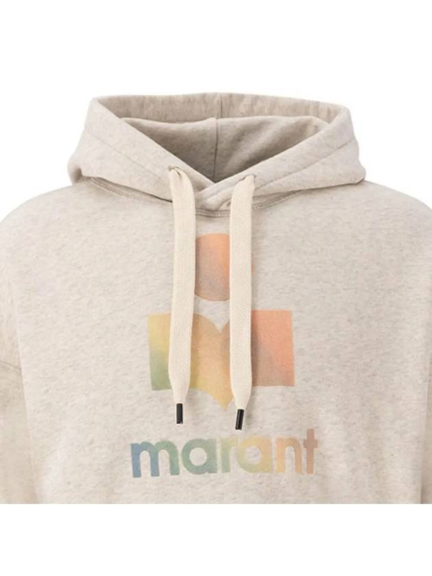 Miley Gradient Logo Hoodie Light Grey - ISABEL MARANT - BALAAN 5