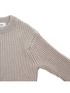 Wool Knit Top Beige - AMI - BALAAN 5