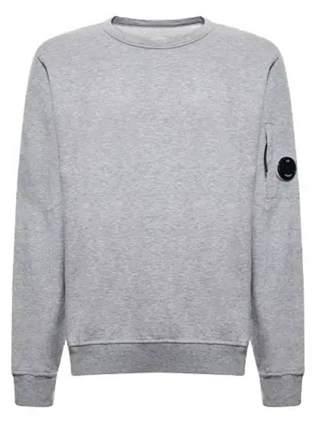 Lens Wappen Light Fleece Sweatshirt Grey - CP COMPANY - BALAAN 2