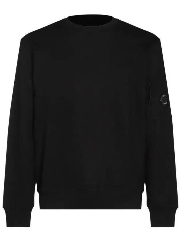 Crew Neck Sweatshirt Black - CP COMPANY - BALAAN 2