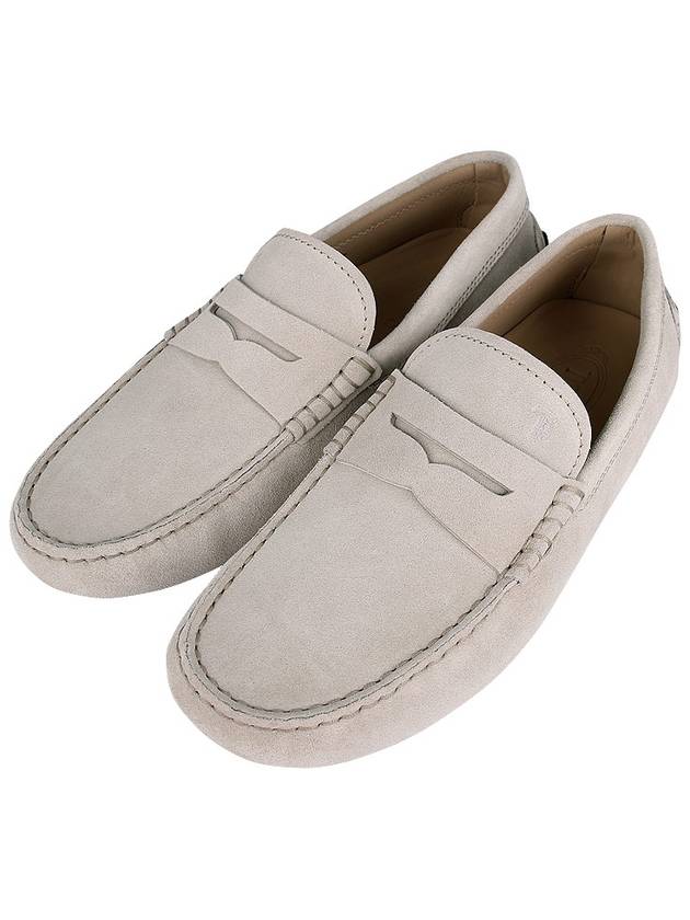 Men's Gomino Bubble Suede Driving Shoes Offwhite - TOD'S - BALAAN 3