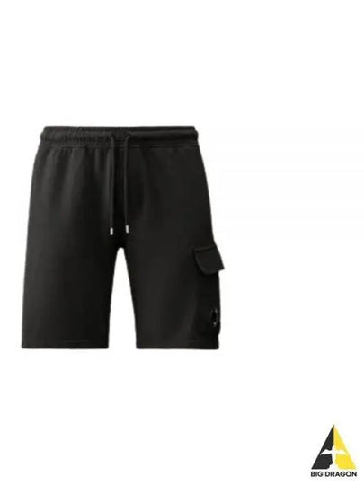 Light Fleece Utility Shorts Black - CP COMPANY - BALAAN 2