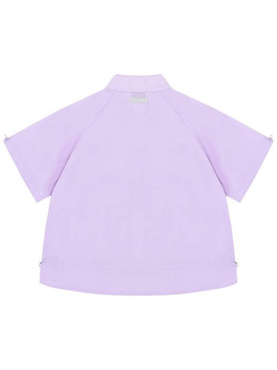 C23MJP006W Shirring Short Sleeve Anorak Outerwear Lilac - CHUCUCHU - BALAAN 2