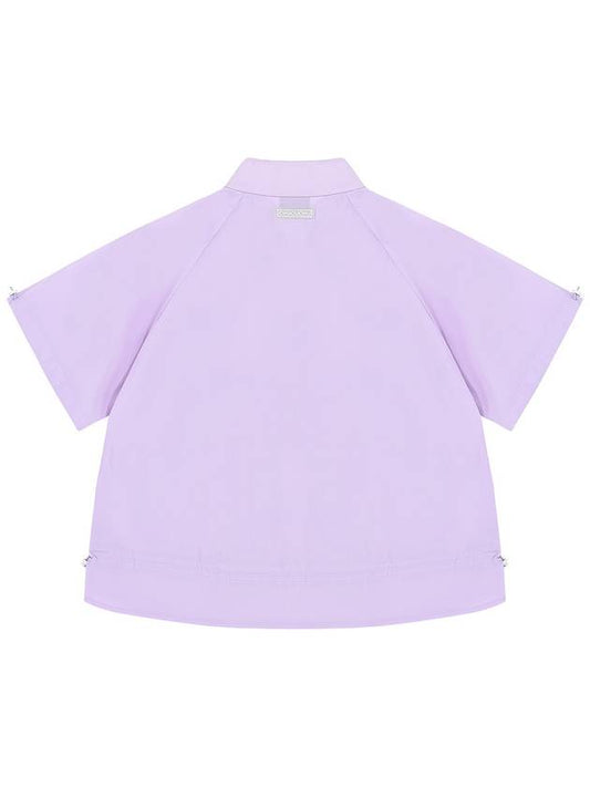 C23MJP006W Shirring Short Sleeve Anorak Outerwear Lilac - CHUCUCHU - BALAAN 2