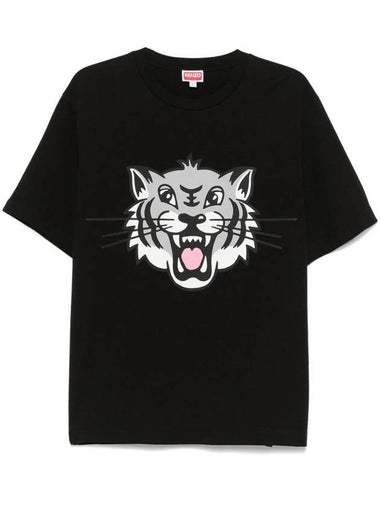 Kenzo Happy Tiger Printed T-Shirt Clothing - KENZO - BALAAN 1