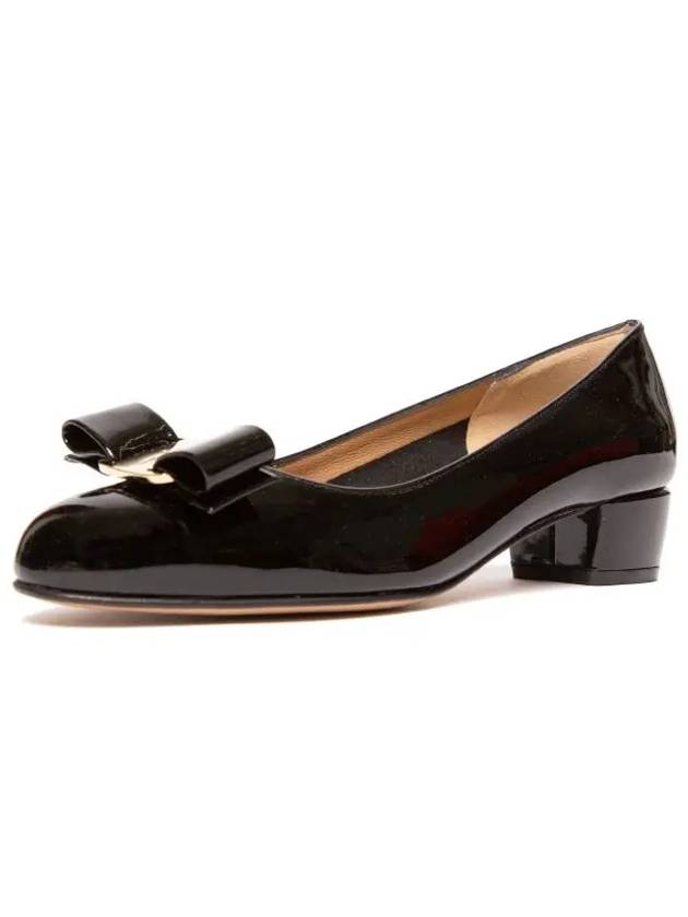 Ferragamo Vara Pumps 3cm Black 0591963 591963 - SALVATORE FERRAGAMO - BALAAN 3