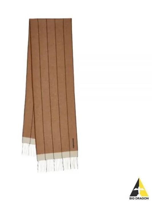 Mixed Cashmere Muffler Camel - SALVATORE FERRAGAMO - BALAAN 2