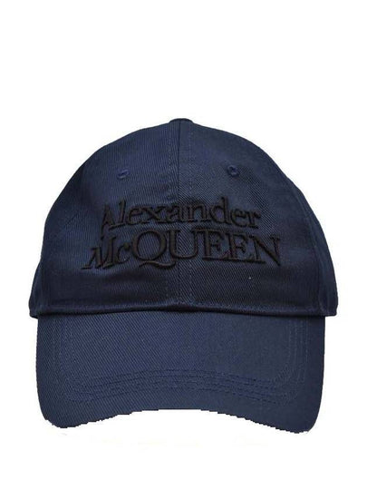 Signature Embroidered Logo Ball Cap Navy - ALEXANDER MCQUEEN - BALAAN 2